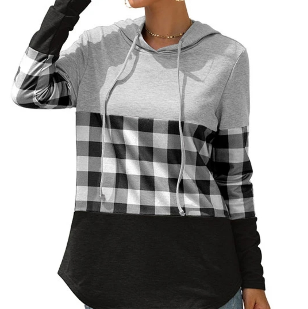 Buffalo Plaid Hoodie - Picture 2 of 2